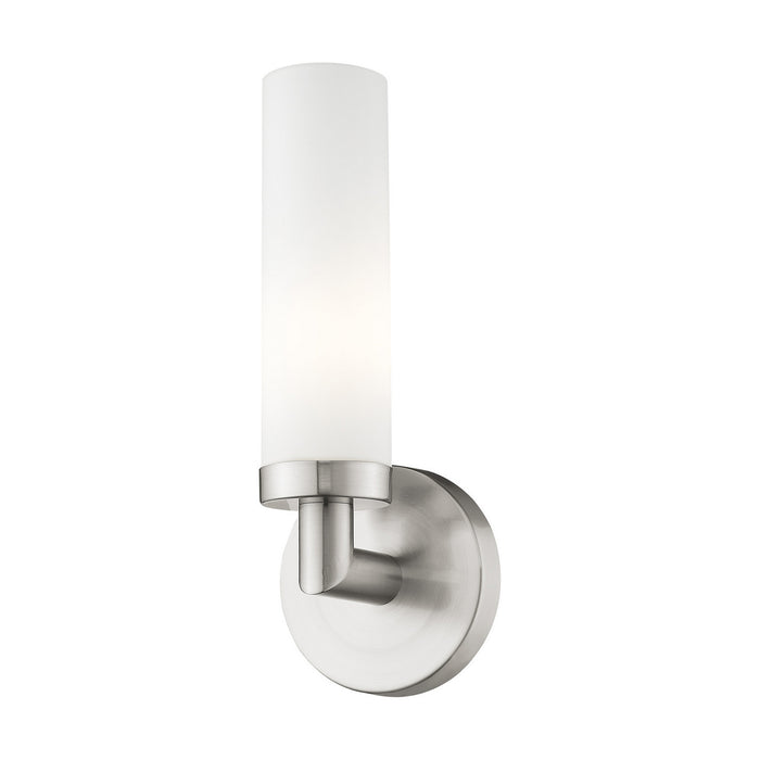 Livex Lighting - 10103-91 - One Light Wall Sconce - Aero - Brushed Nickel