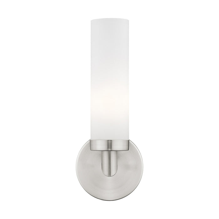 Livex Lighting - 10103-91 - One Light Wall Sconce - Aero - Brushed Nickel