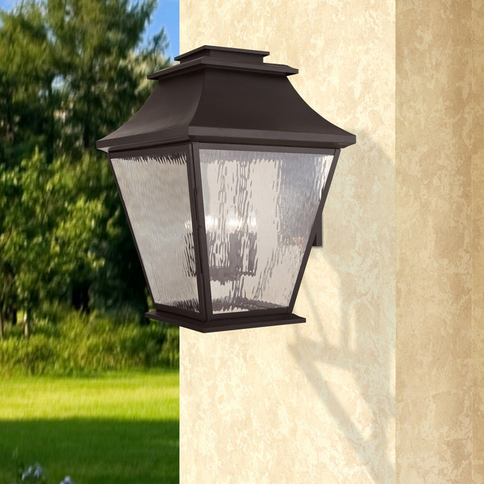 Livex Lighting - 20251-07 - Six Light Outdoor Wall Lantern - Hathaway - Bronze