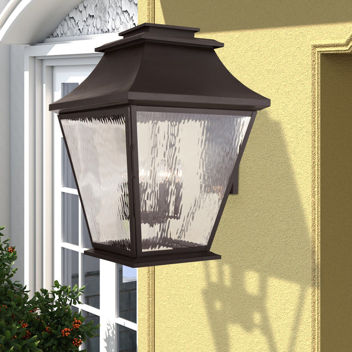 Livex Lighting - 20251-07 - Six Light Outdoor Wall Lantern - Hathaway - Bronze