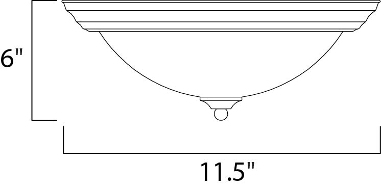 One Light Flush Mount-Flush Mounts-Maxim-Lighting Design Store