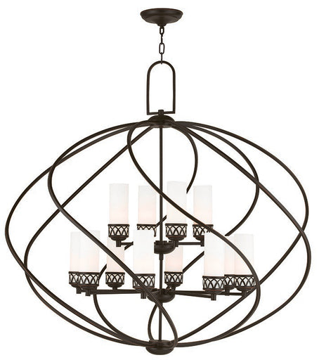Westfield 12 Light Foyer Chandelier Hand Applied Olde Bronze