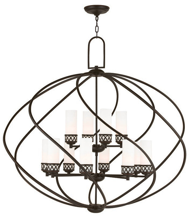 Livex Lighting - 47199-67 - 12 Light Foyer Chandelier - Westfield - Hand Applied Olde Bronze