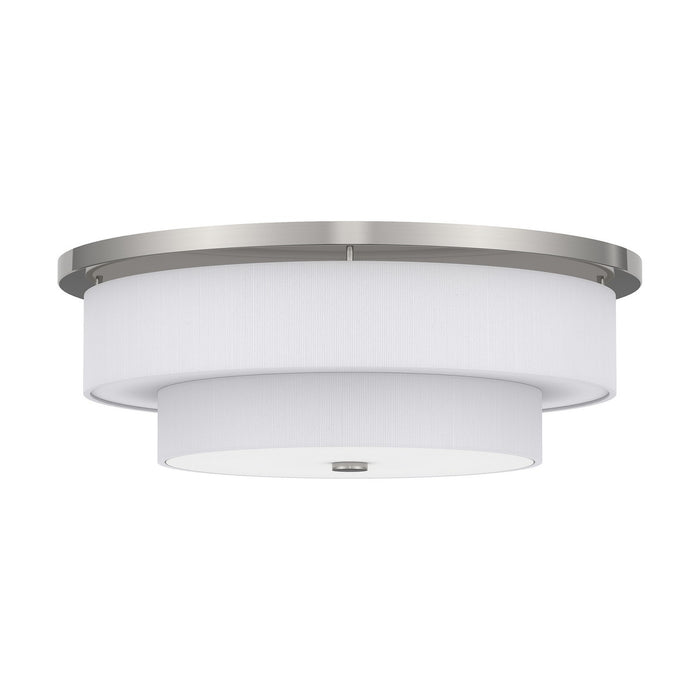 Livex Lighting - 50867-91 - Five Light Ceiling Mount - Meridian - Brushed Nickel