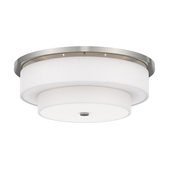 Livex Lighting - 50867-91 - Five Light Ceiling Mount - Meridian - Brushed Nickel