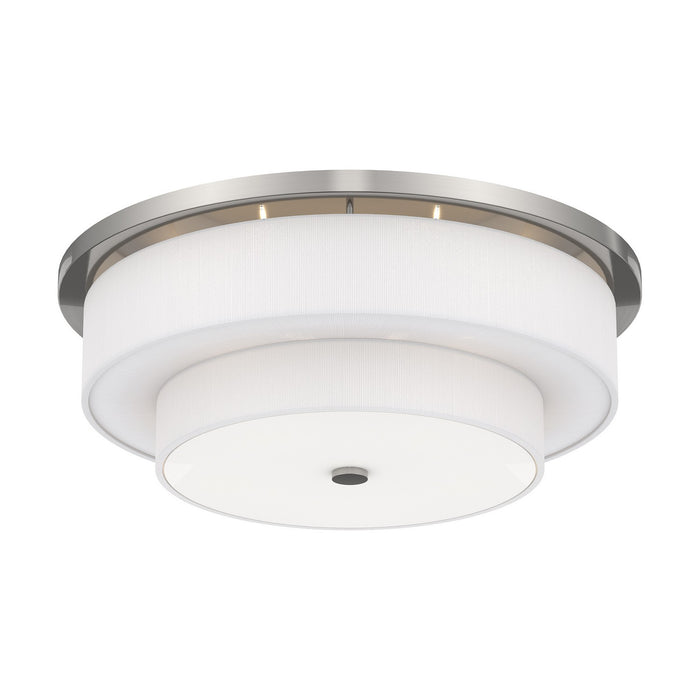 Livex Lighting - 50867-91 - Five Light Ceiling Mount - Meridian - Brushed Nickel