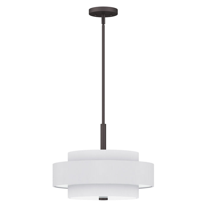 Livex Lighting - 50874-07 - Four Light Pendant - Meridian - Bronze