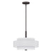 Livex Lighting - 50874-07 - Four Light Pendant - Meridian - Bronze
