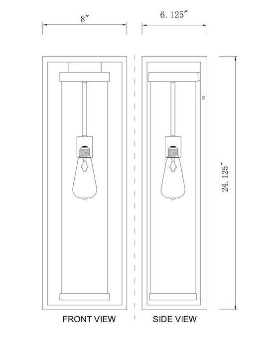 Dunbroch One Light Outdoor Wall Mount-Exterior-Z-Lite-Lighting Design Store