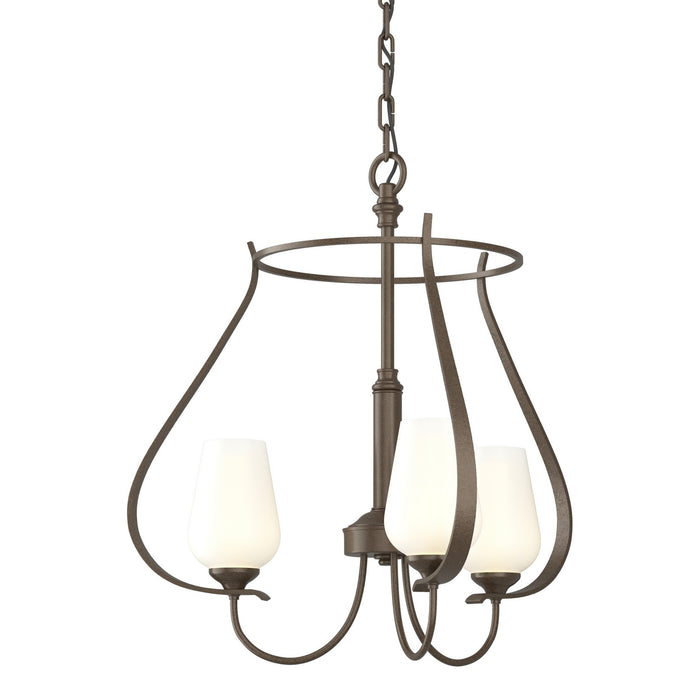 Hubbardton Forge - 103047-SKT-05-GG0303 - Three Light Chandelier - Flora - Bronze