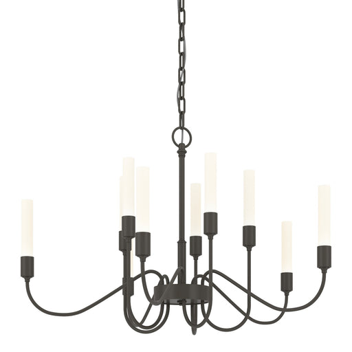 Lisse Ten Light Chandelier Dark Smoke