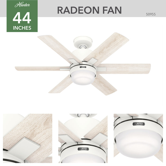 Radeon 44" Ceiling Fan-Fans-Hunter-Lighting Design Store