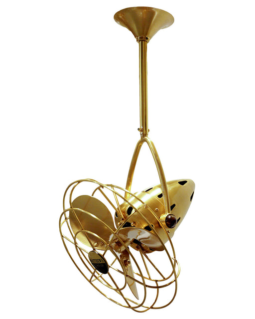 Matthews Fan Company - JD-BRBR-MTL - 16 Inch Ceiling Fan - Jarold Direcional - Brushed Brass
