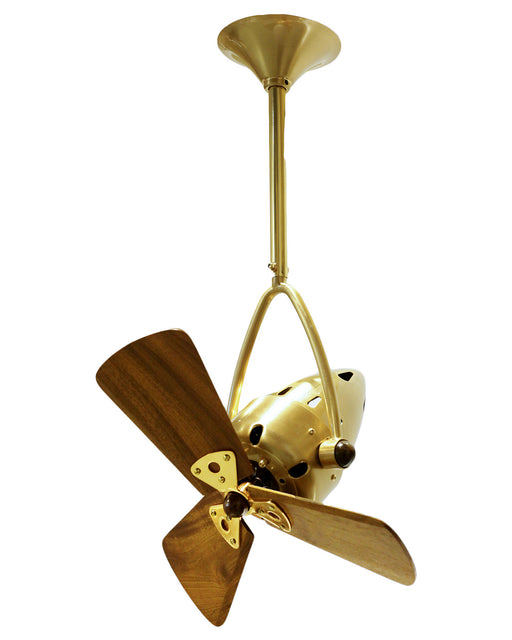 Matthews Fan Company - JD-BRBR-WD - 16 Inch Ceiling Fan - Jarold Direcional - Brushed Brass