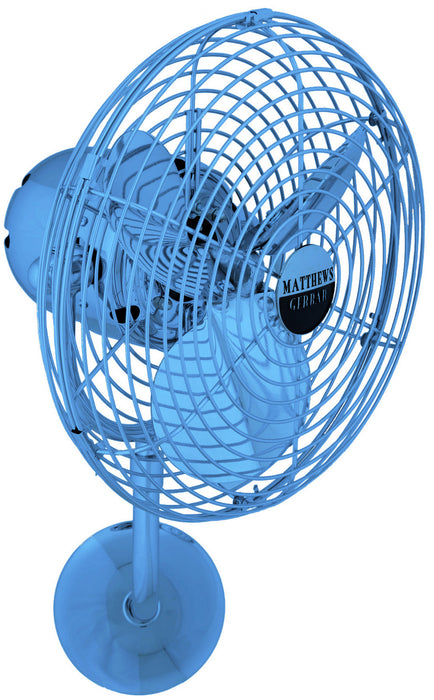 Matthews Fan Company - MP-LTBLUE-MTL - 19 Inch Wall Fan - Michelle Parede - Agua Marinha