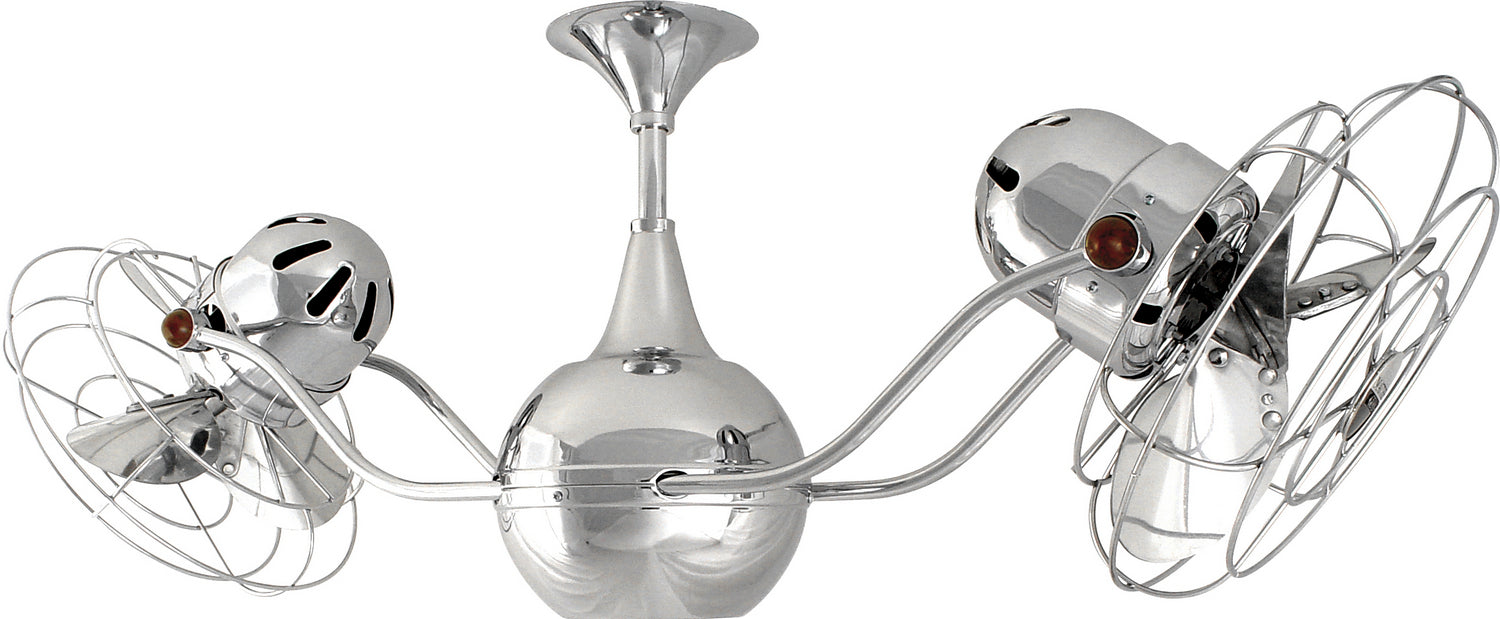 Matthews Fan Company - VB-CR-MTL-DAMP - 42 Inch Ceiling Fan - Vent-Bettina - Polished Chrome
