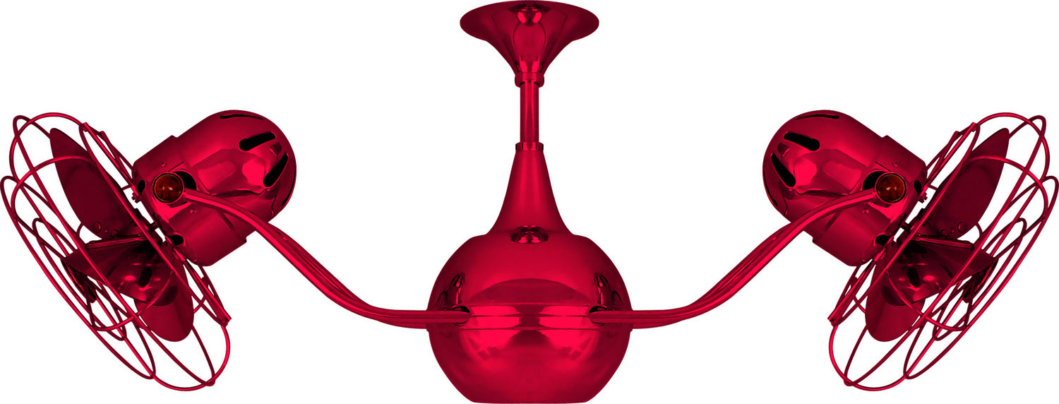 Matthews Fan Company - VB-RED-MTL - 42 Inch Ceiling Fan - Vent-Bettina - Red