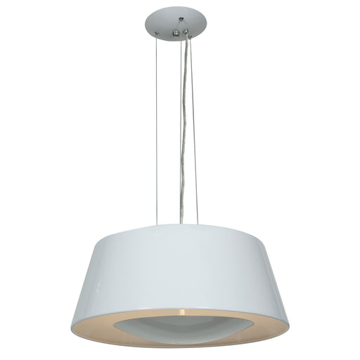 Access - 23765-GWH - Three Light Pendant - SoHo - Glossy White