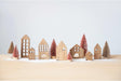 Mango Wood Houses, Set of 7-Home Accents-Creative Co-op-Lighting Design Store