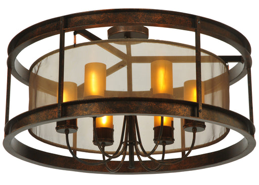 Meyda Tiffany - 125521 - Six Light Semi-Flushmount - Cordoba - Gilded Tobacco