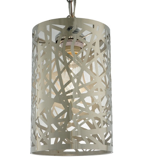 Meyda Tiffany - 126757 - One Light Mini Pendant - Bird'S Nest - Stainless Steel