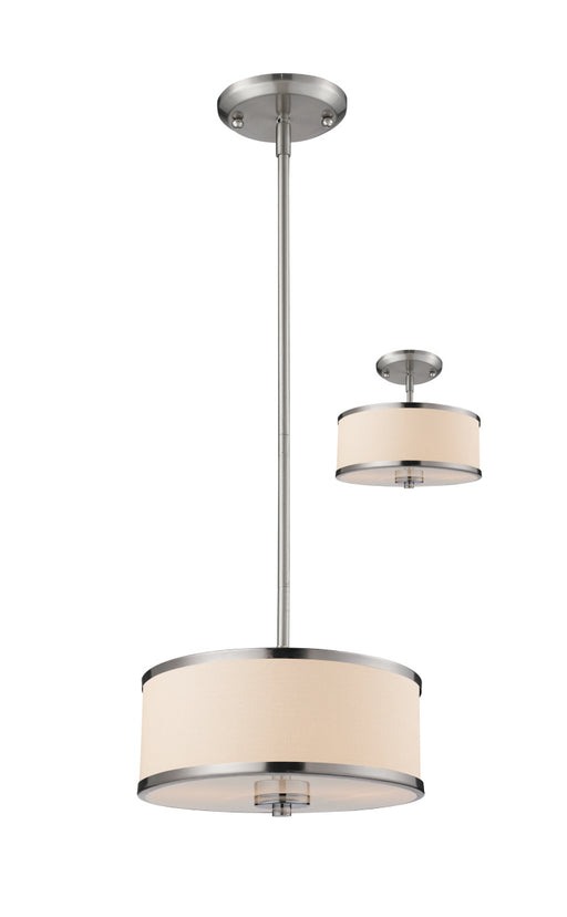 Z-Lite - 183-12 - Two Light Pendant - Cameo - Brushed Nickel