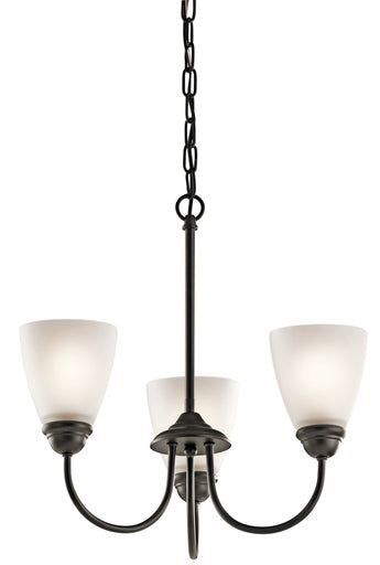 Jolie Three Light Mini Chandelier Olde Bronze