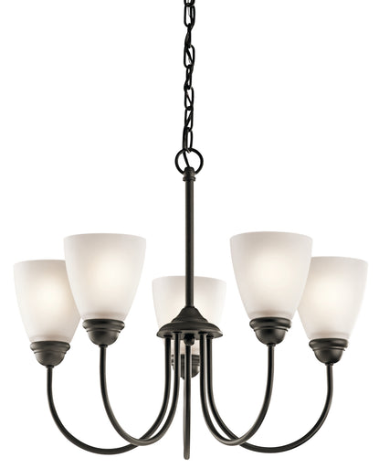 Jolie Five Light Chandelier Olde Bronze