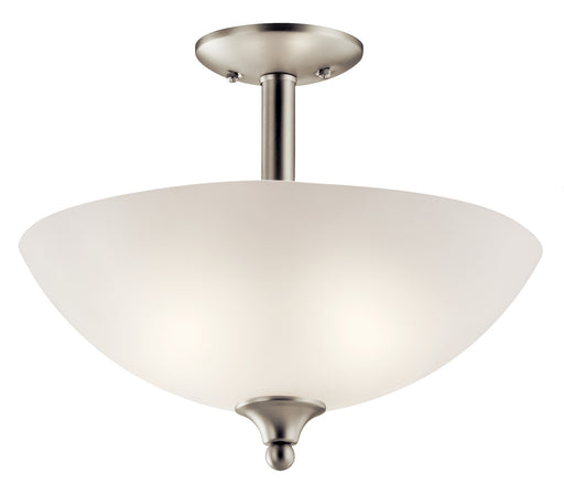 Kichler - 43641NI - Two Light Pendant/Semi Flush - Jolie - Brushed Nickel