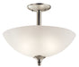 Kichler - 43641NI - Two Light Pendant/Semi Flush - Jolie - Brushed Nickel