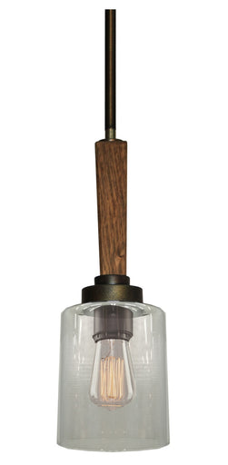 Legno Rustico One Light Pendant Burnished Brass
