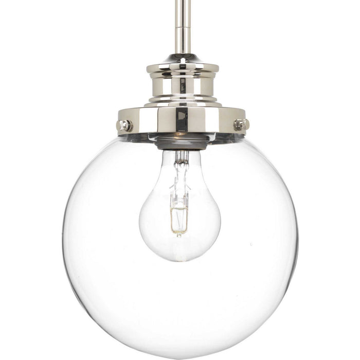 Progress Lighting - P5067-104 - One Light Pendant - Penn - Polished Nickel