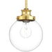 Progress Lighting - P5067-137 - One Light Pendant - Penn - Natural Brass