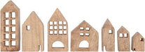 Mango Wood Houses, Set of 7