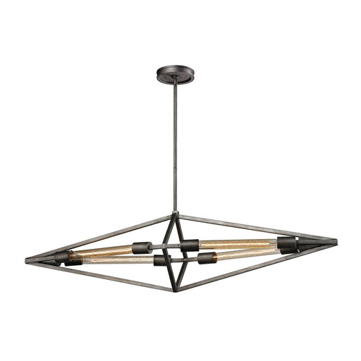 ELK Home - 66893/4 - Four Light Chandelier - Laboratory - Weathered Zinc