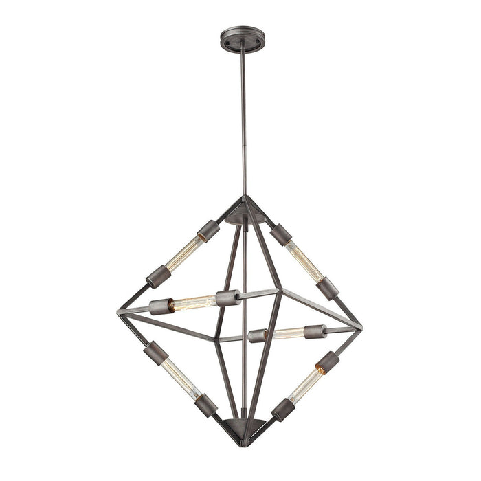 ELK Home - 66894/6 - Six Light Chandelier - Laboratory - Weathered Zinc