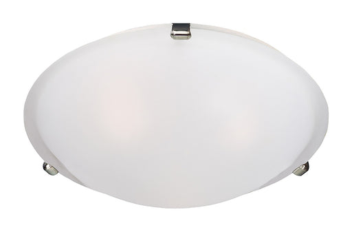 Malaga Three Light Flush Mount Satin Nickel