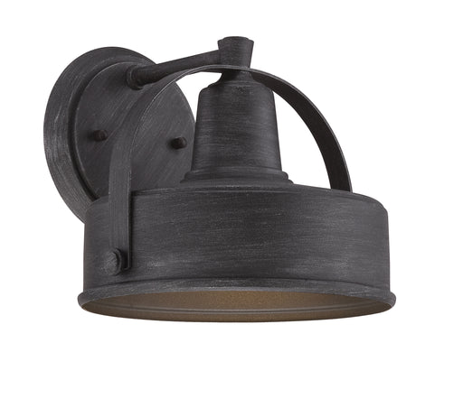 Portland-DS One Light Wall Lantern Weathered Pewter