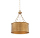 Savoy House - 7-487-4-54 - Four Light Pendant - Rochester - Gold Patina