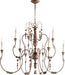 Quorum - 6206-9-39 - Nine Light Chandelier - Salento - Vintage Copper