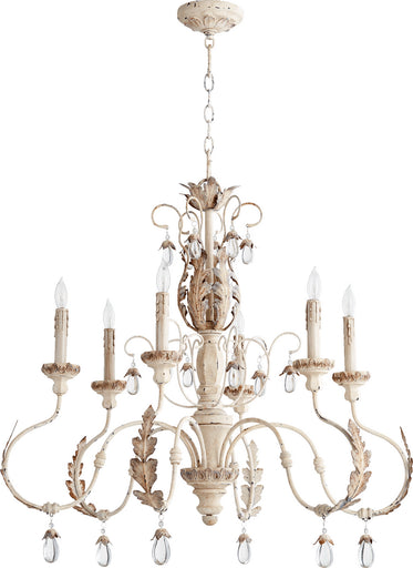 Venice Six Light Chandelier Persian White