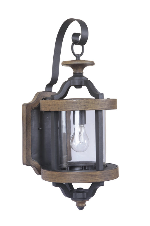 Craftmade - Z7914-TBWB - One Light Outdoor Wall Lantern - Ashwood - Textured Black/Whiskey Barrel