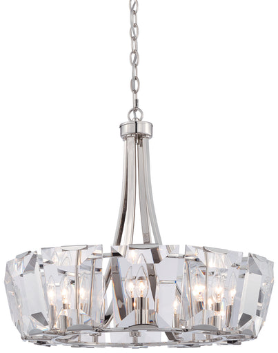 Castle Aurora 12 Light Chandelier Polished Nickel