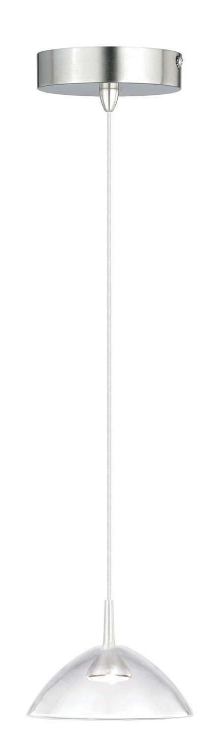 Vaxcel - P0158 - LED Mini Pendant - Swell - Satin Nickel