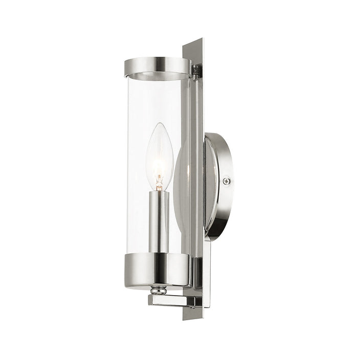 Livex Lighting - 10141-35 - One Light Wall Sconce - Castleton - Polished Nickel