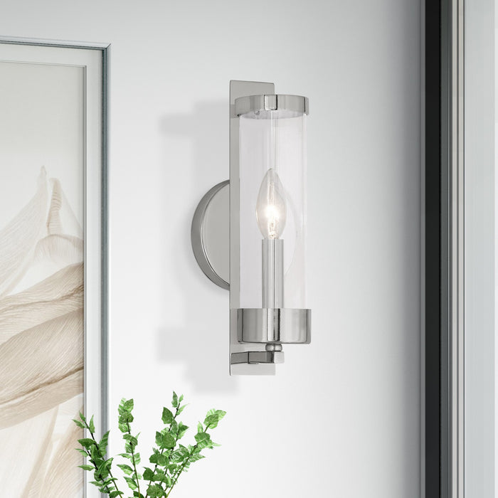 Livex Lighting - 10141-35 - One Light Wall Sconce - Castleton - Polished Nickel