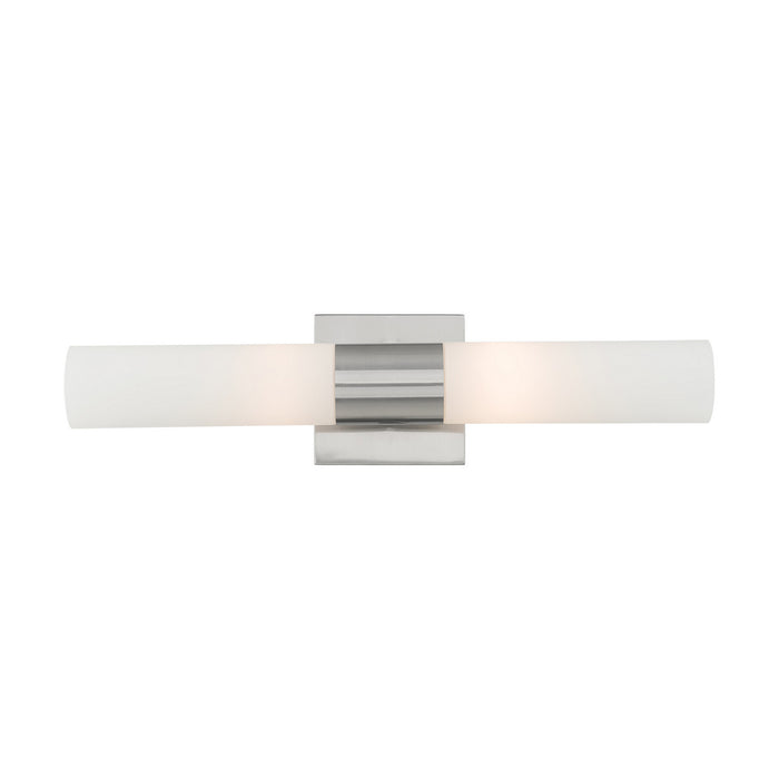 Livex Lighting - 10102-91 - Two Light Bath Vanity - Aero - Brushed Nickel