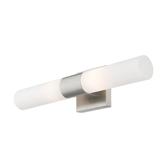 Livex Lighting - 10102-91 - Two Light Bath Vanity - Aero - Brushed Nickel