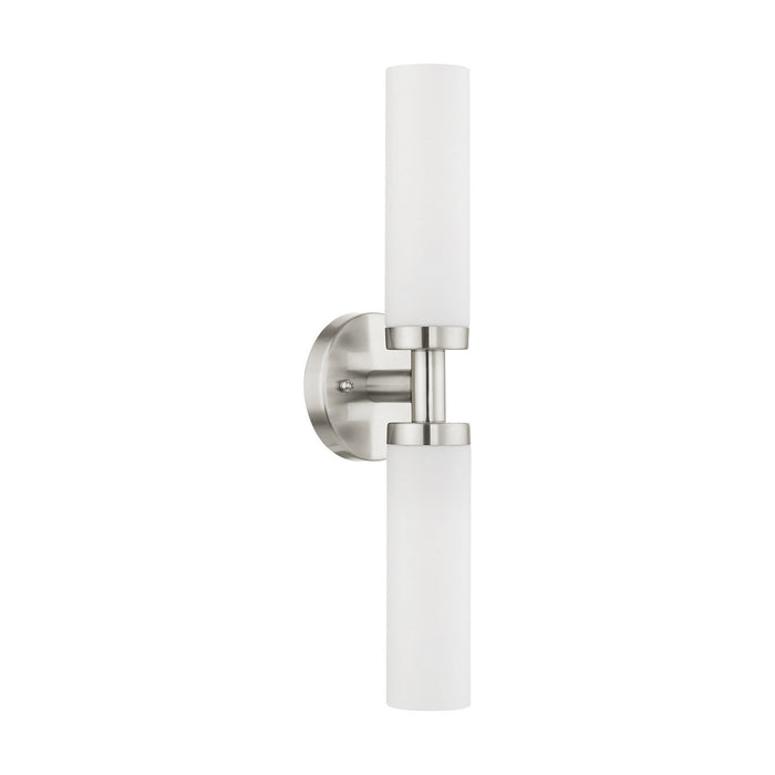 Livex Lighting - 10104-91 - Two Light Bath Vanity - Aero - Brushed Nickel