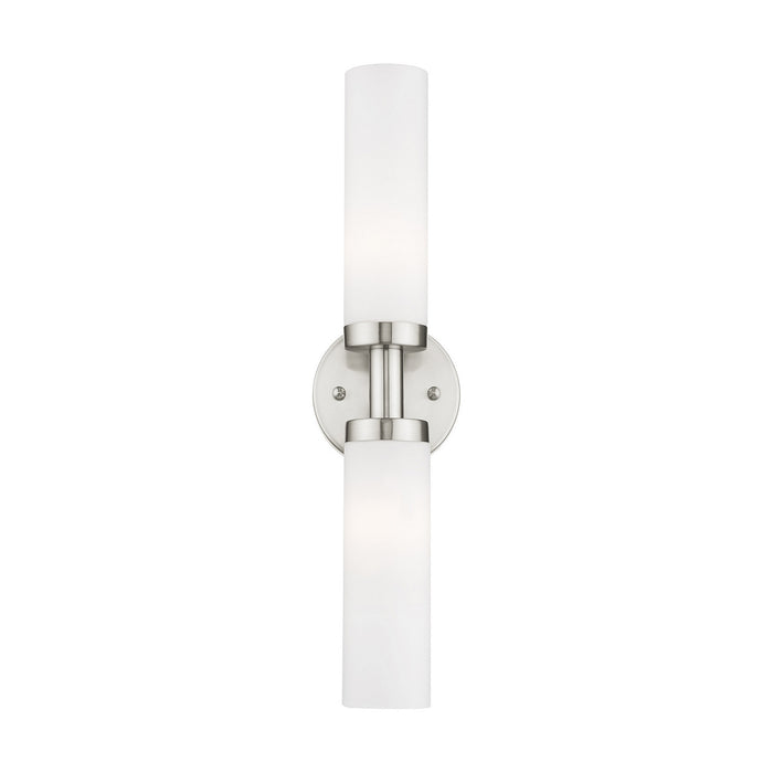 Livex Lighting - 10104-91 - Two Light Bath Vanity - Aero - Brushed Nickel